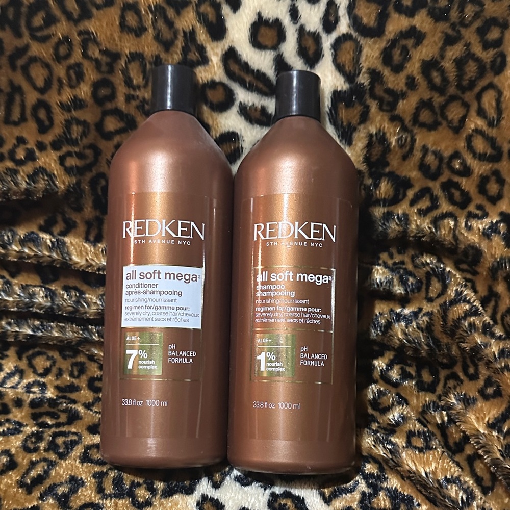 Redken All Soft Mega Shampoo & Conditioner Set - Copper Brown